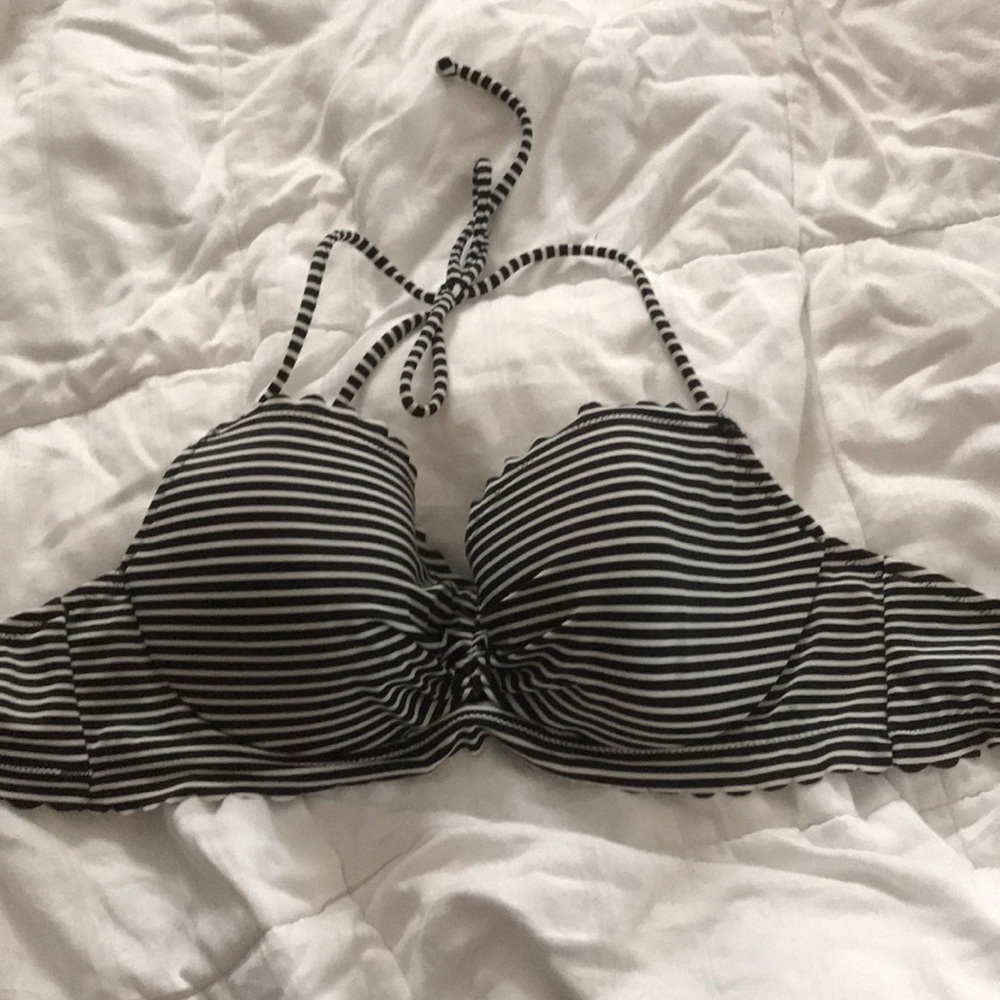 Victoria’s Secret striped halter bikini top